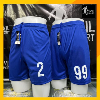 BLUE กางเกงกีฬาขาสั้น กางเกงบอล ผ้านุ่มลื่น ใส่เล่นฟุตบอล ระบายเหงื่อ