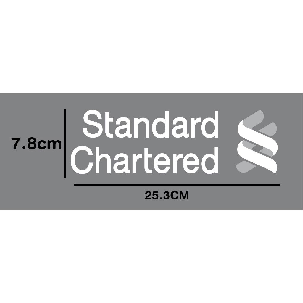 ตัวรีดติดเสื้อStandard Chartered และ AON สีขาว /bwin ติดเสื้อบอลงานแก้ขนาดตามแบบ