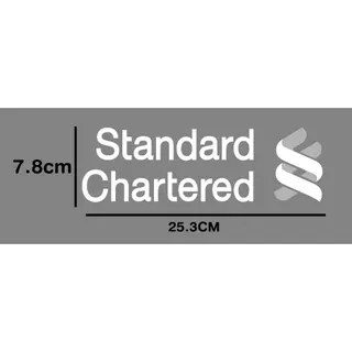 ตัวรีดติดเสื้อStandard Chartered และ AON สีขาว /bwin ติดเสื้อบอลงานแก้ขนาดตามแบบ
