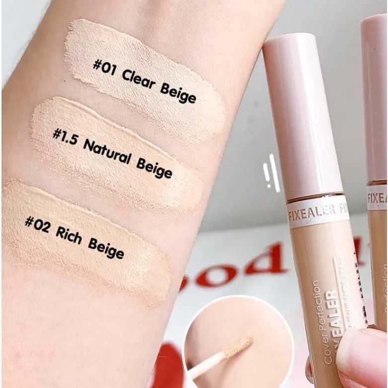 แท้💯ส่งไว🚀 The Saem Cover Perfection Tip Concealer SPF28 PA++ / Fixealer SPF30 PA++ 6.5g คอนซีลเลอร์ #8 #VV รูปที่ 4