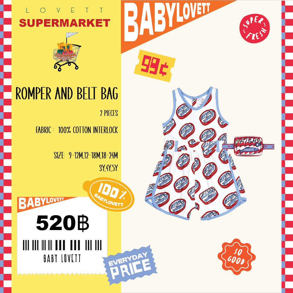09 Supermarket - Romper and Belt Bag