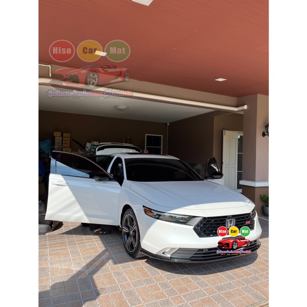 Honda Accord G11 HEV ปี2024 รุ่นไฮบริด เท่านั้น พรมหนังไฮโซเข้ารูป6D ห้องโดยสารภายในเต็มคัน 3ชิ้นใหญ่