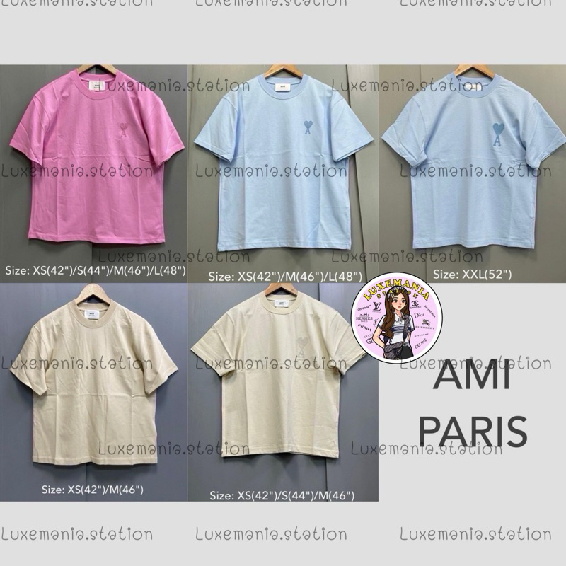 👜: New!! Ami Paris T-shirt‼️ก่อนกดสั่งรบกวนทักมาเช็คสต๊อคก่อนนะคะ‼️