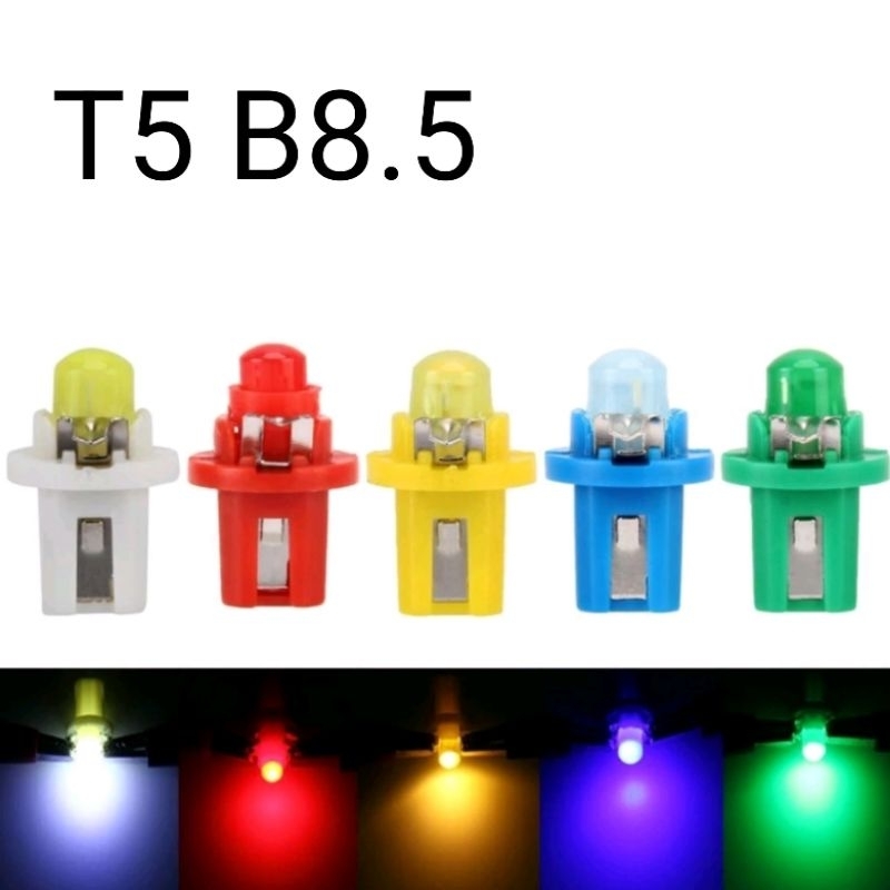 T5 b8.5 หลอดไฟหน้าปัด หลอดไฟรถยนต์ B8.5D ราคา/1หลอด