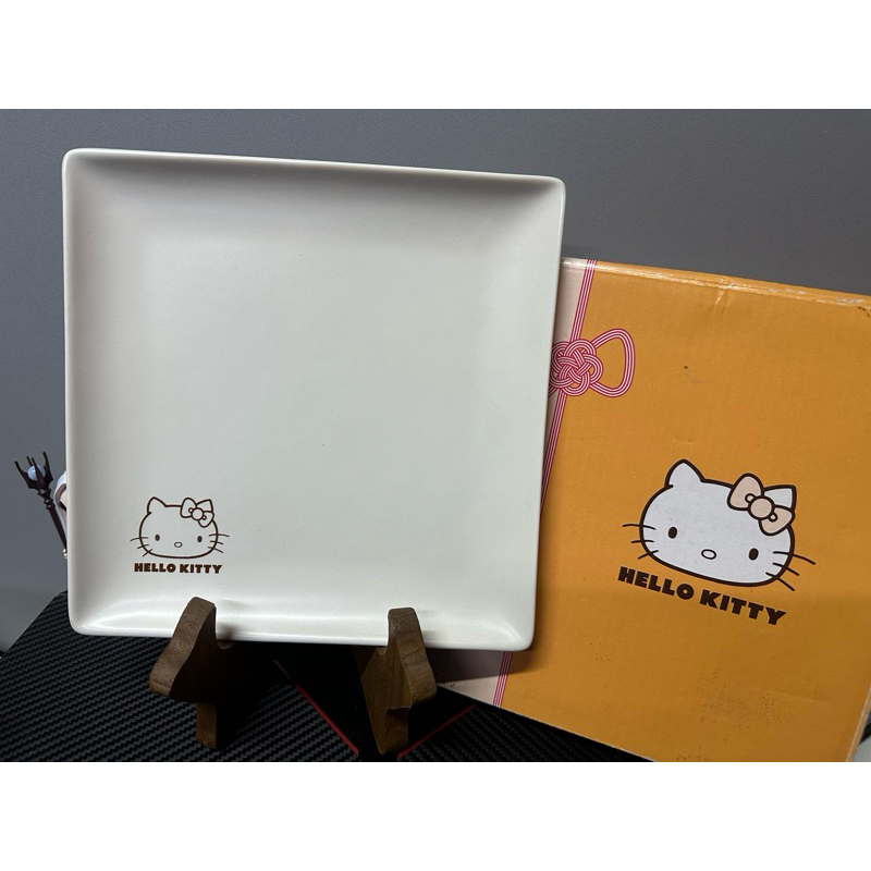 จานSanrio Hello Kitty Square Plate Ceramic Lawson 18.5 cm