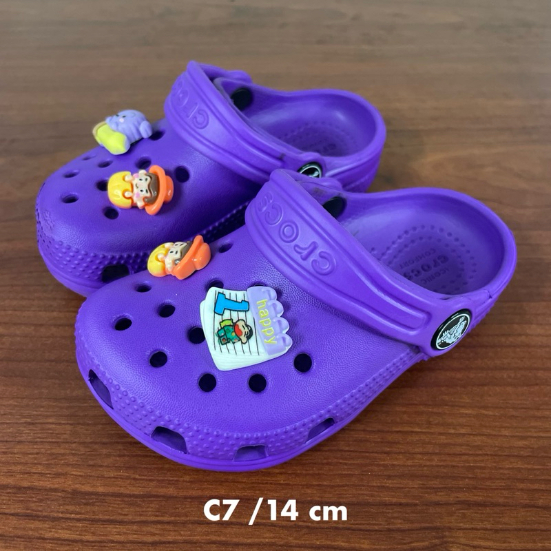 รองเท้าเด็กมือ2 Crocs (C7,14cm)