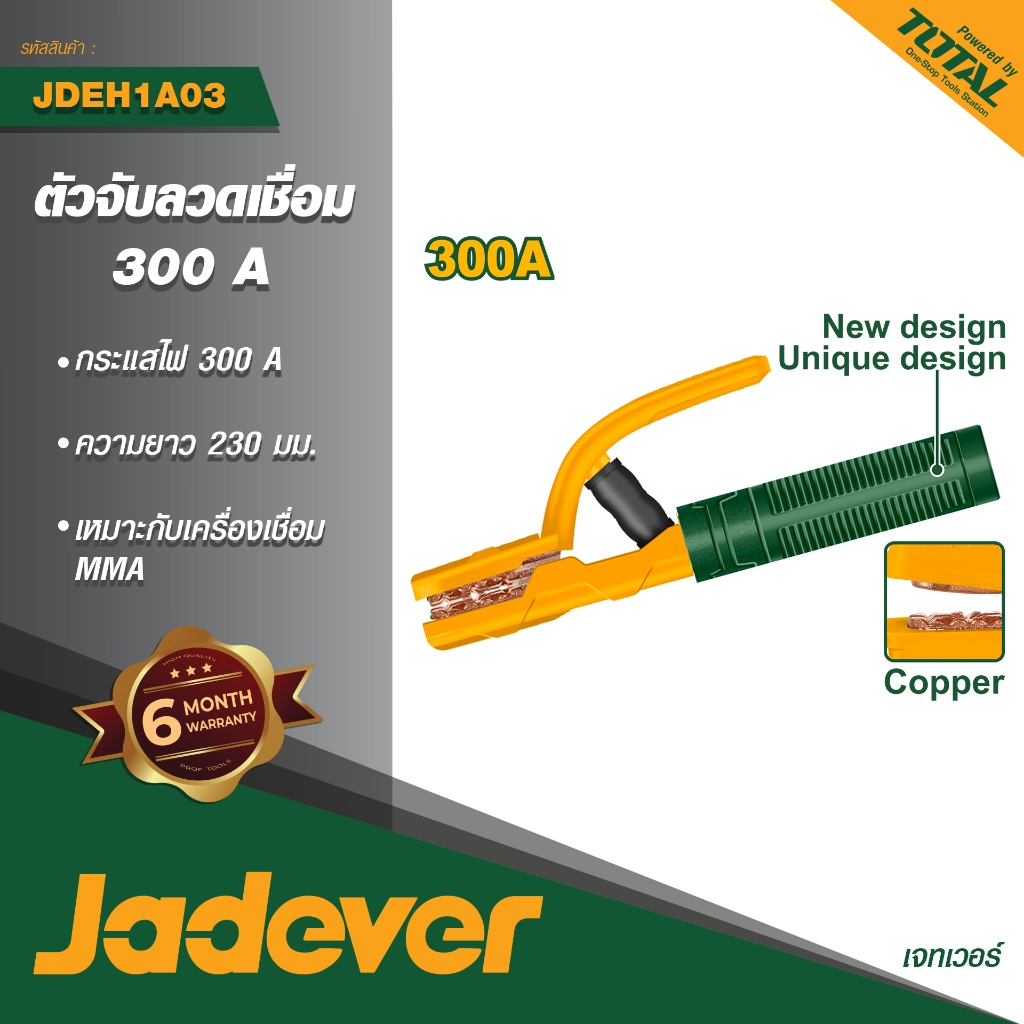 JADEVER คีมจับอ๊อก 300A,600A,800A