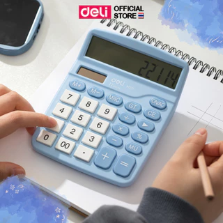 เครื่องคิดเลขตั้งโต๊ะ 12 หลัก Deli เครื่องคิดเลข หน้าจอใหญ่ เครื่องคำนวณ เลข กดบัญชี คิดเงิน รับประกัน 1 ปี!! พร้อมส่ง