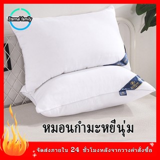 หมอน hilton หมอนขนแกะ Velvet คุณภาพสูง ผ้าฝ้ายแท้ หมอนโรงแรมระดับ 5 ดาว สะดวกสบายนอนหลับ