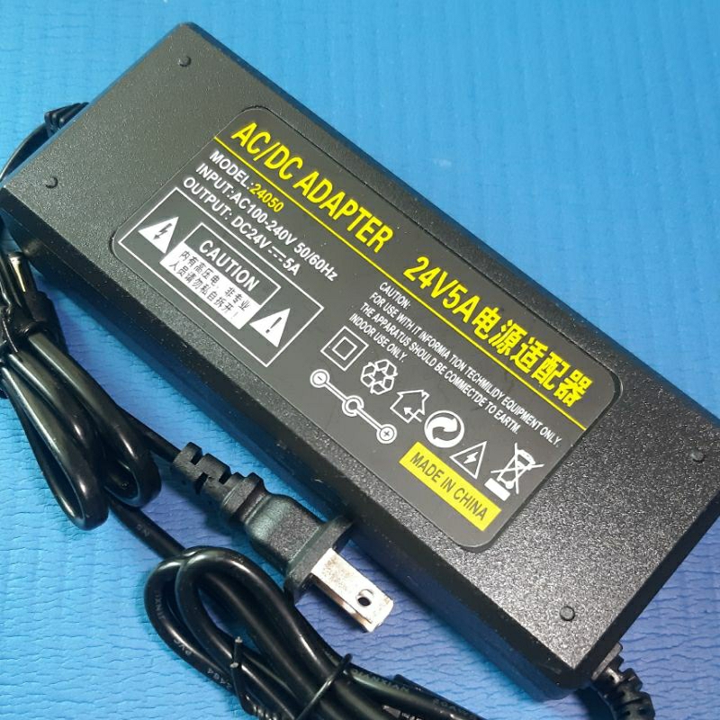 อะแดปเตอร์ 24V 5A แปลงไฟบ้าน 220VAC เป็น 24V