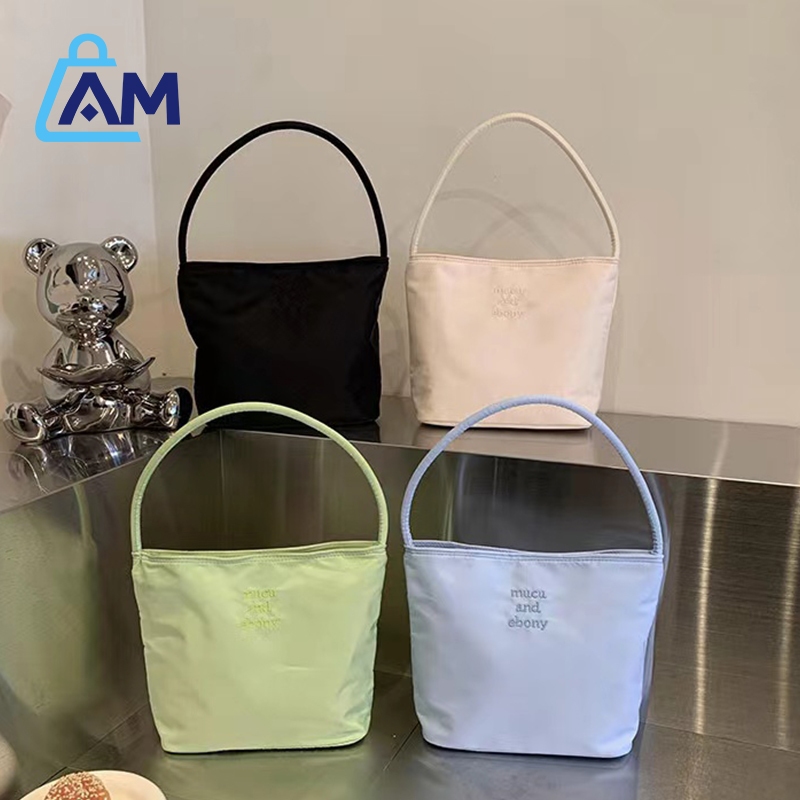 AmBag กระเป๋าถือสะพายไหล่ผู้หญิง สไตล์วินเทจคลาสสิค miss bag fashion สไตล์เกาหลี แฟชั่น