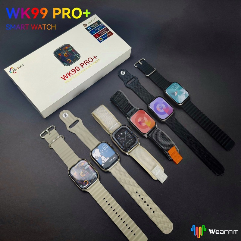 🌟ใหม่🌟 smart watch WK99 pro+/WK19 pro+/WK15 pro+ ของแท้ 💯% แถมสาย 2 เส้น มีประกัน !!!