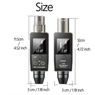 ไร้สาย ไมโครโฟนระบบ UHF XLR หญิง ถึง 6.5mm ชาย อะแดปเตอร์ แบบไดนามิก ไมโครโฟน & ดนตรี เครื่องดนต