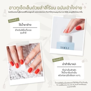 สำลีคุณภาพไร้ขน U-DELI สำหรับล้างเล็บ 200แผ่น แผ่นบางแข็ง ไม่มีขุย ไร้ขน Lint Free Nail Cotton Pads