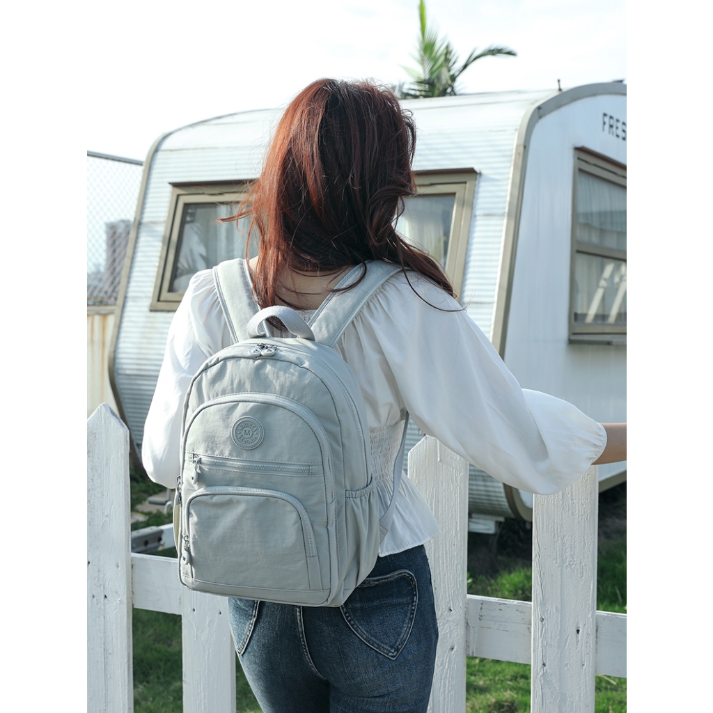 MINDESA-พร้อมส่ง🔥 กระเป๋าสะพายหลัง/เป้ แฟชั่น รุ่นใหม่ 2024 ผู้หญิง เกรดพรีเมี่ยม ผ้าไนลอน กันน้ำ100% รุ่น-8715