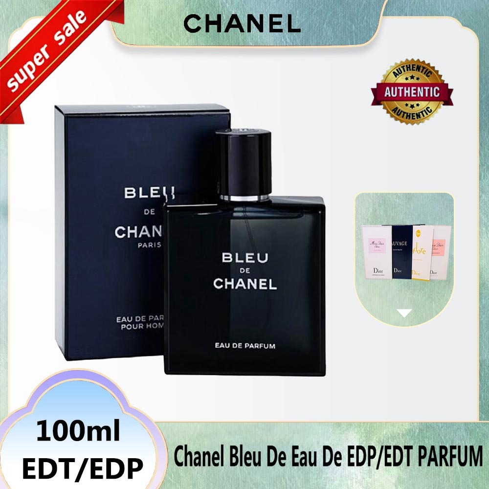 🔥น้ําหอมแท้ 100%🔥น้ำหอม Chanel Bleu De Parfum EDT/EDP 100ml น้ําหอมผู้ชาย 🎁2 ตัวอย่างน้ำหอม