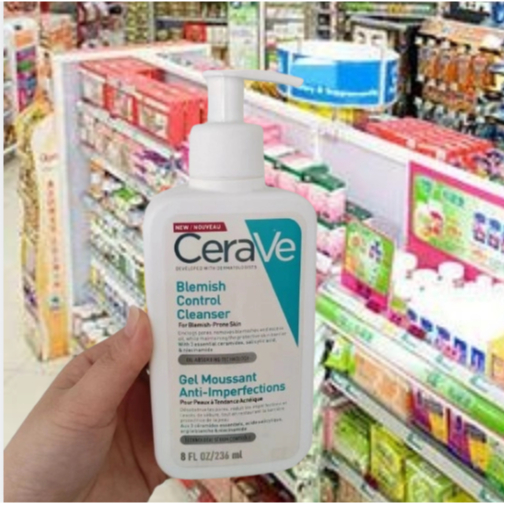 Cerave Blemish Control Cleanser 236ml เซราวี โฟมล้างหน้า คลีนเซอร์ทำความสะอาดผิวหน้า สูตรสำหรับผิวเป็นสิวง่าย