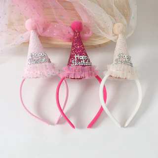 [พร้อมส่ง] คาดผมเจ้าหญิง คาดผมแฮปปี้เบิร์ดเดย์ ที่คาดผมวันเกิด น่าร้ากกก