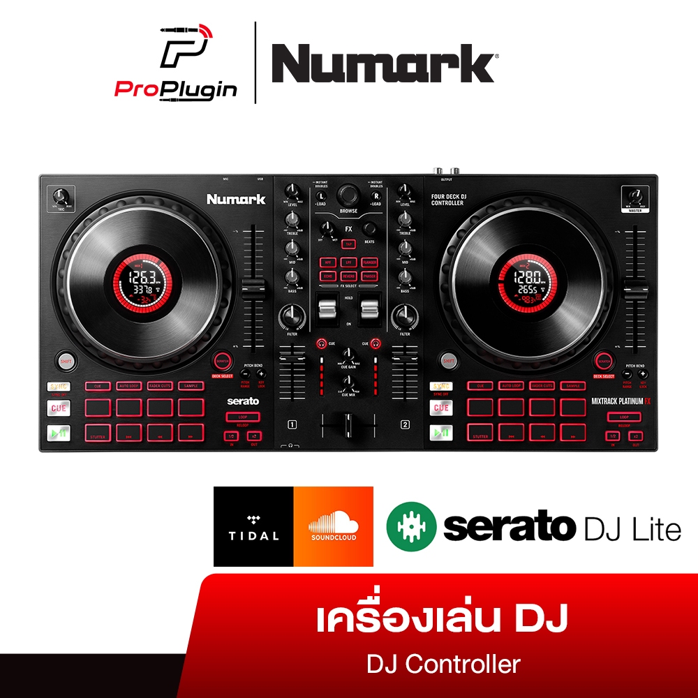 Numark Mixtrack Platinum FX เครื่องเล่นดีเจคอนโทรลเลอร์ DJ Controller (ProPlugin)