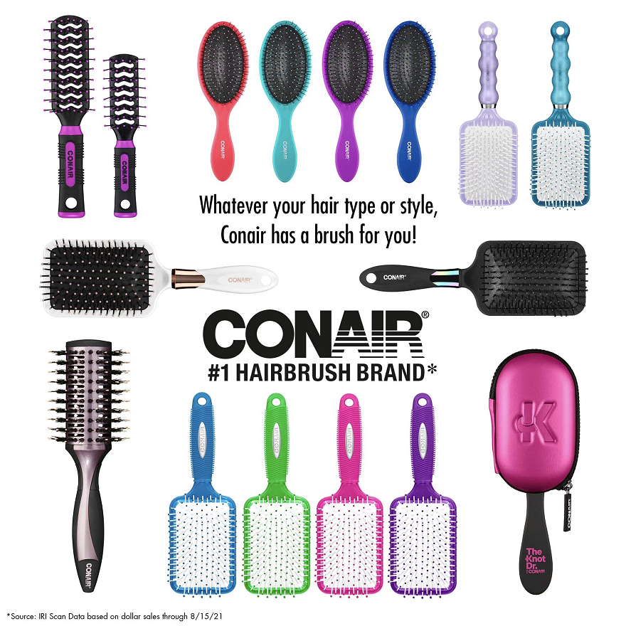 แท้ 🇺🇸 พร้อมส่ง Conair, Detangle & Smooth  Brush & Comb, For Wet or Dry Hair