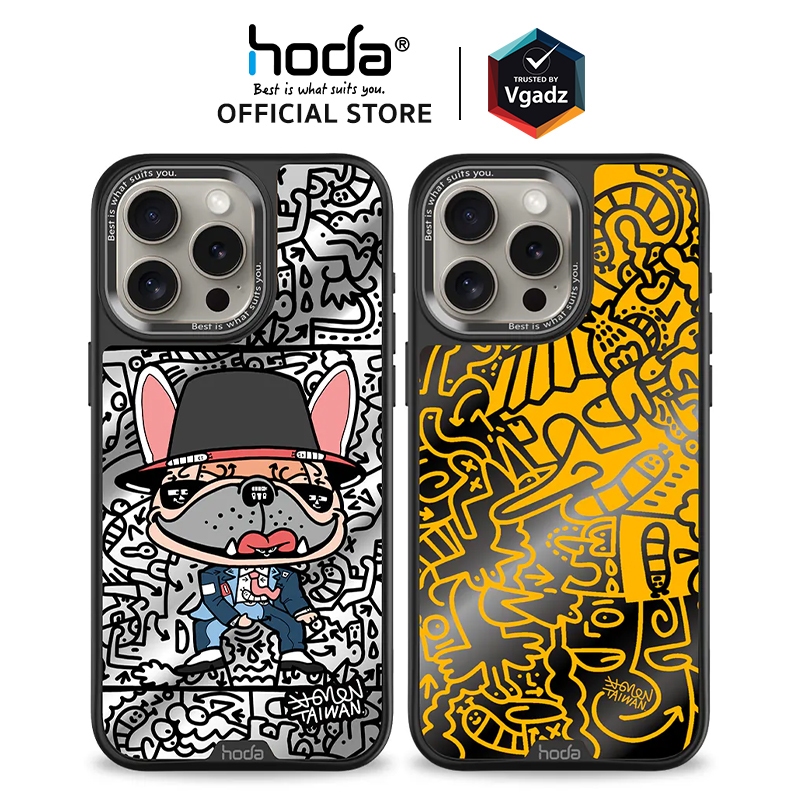 Hoda x Mido เคสสำหรับ iPhone 15 Pro / 15 Pro Max รุ่น Diverse Case Military Standard wMagnet (Mirror Glass Back Plate)