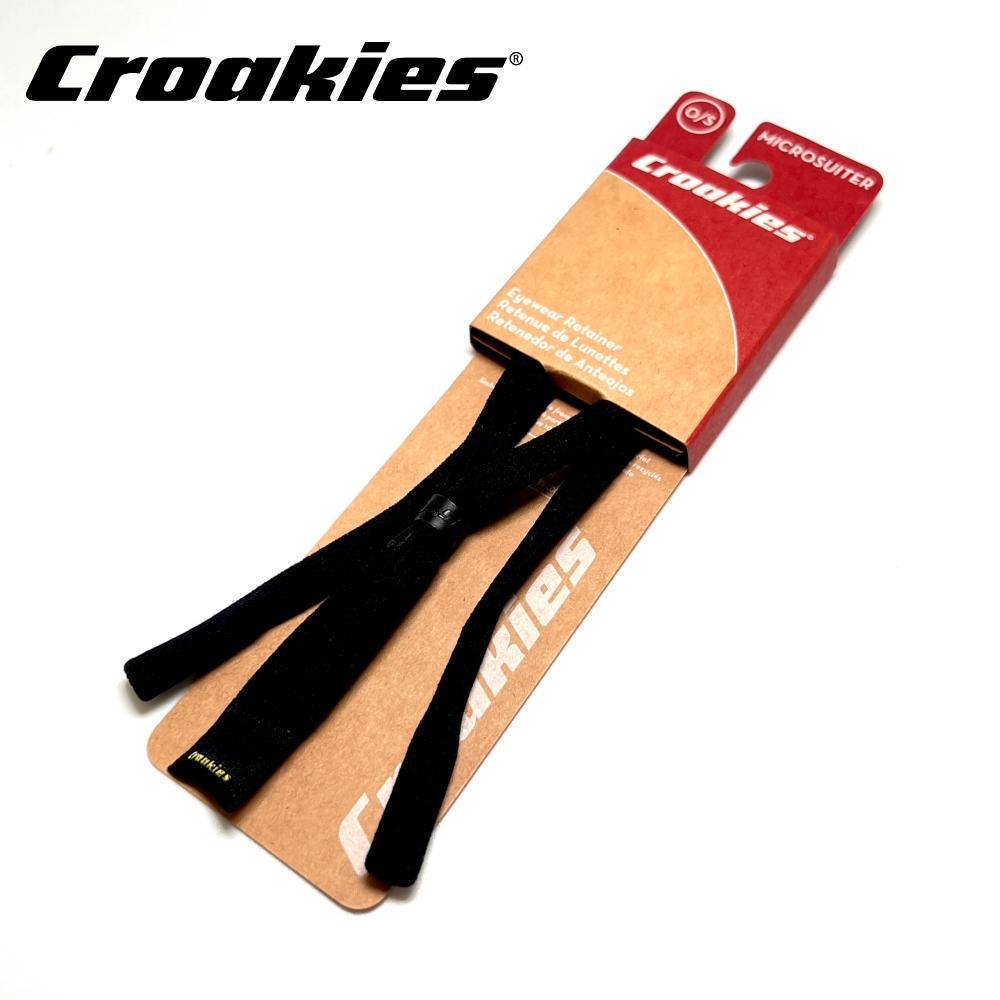 สายคล้องแว่นตา Croakies MICRO SUITERS Black(new package)