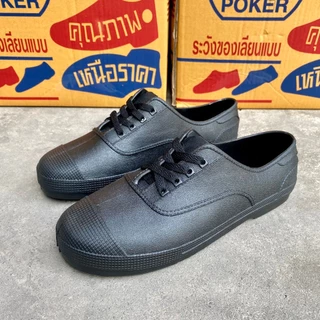 Poker รองเท้าผ้าใบยาง รองเท้ายาง ขนาด 36-43 พร้อมส่ง!!