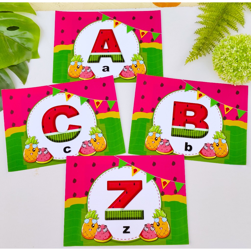 สื่อการสอน บัตรภาษาอังกฤษ A-Z (แตงโมสดใส)