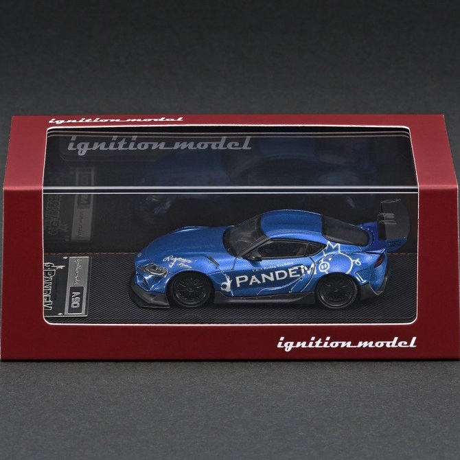PANDEM Supra (A90) Blue Metallic 1:64 (ignition model)