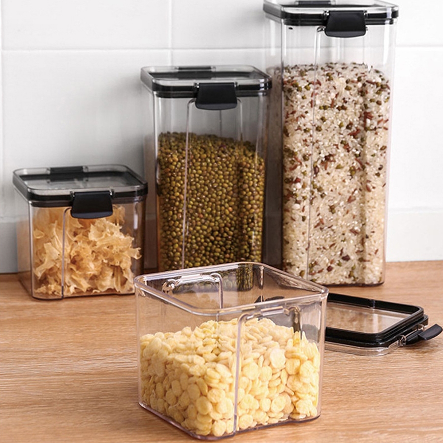 กล่องถนอมอาหาร โหลถนอมอาหาร Plastic Pet Food Container ขนาดกระทัดรัด เเข็งเเรง ทานทาน Alechaung coffee ราคา ถูกที่สุด ดีลบีเคเค แกลเลอรีภาพที่ 7