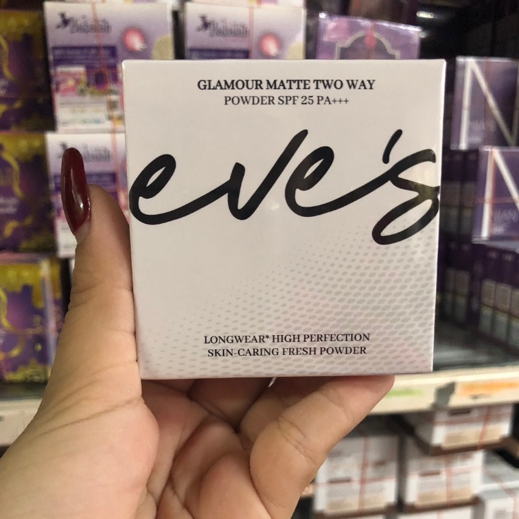 แป้งพัฟอีฟส์ EVE'S Glamour Matte Two Way Powder SPF 25 PA+++