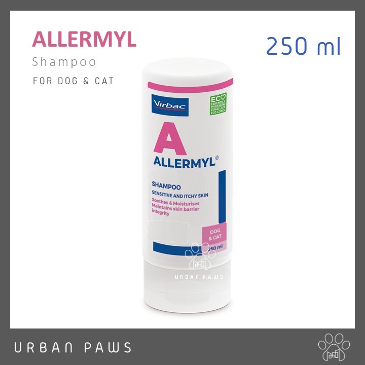 [EXP 10/25] Virbac Allermyl Shampoo for Sensitive &amp; Itchy Skin แชมพูสำหรับสุนัขและแมว ที่ผิวแพ้ง่าย ขนาด 250 ml