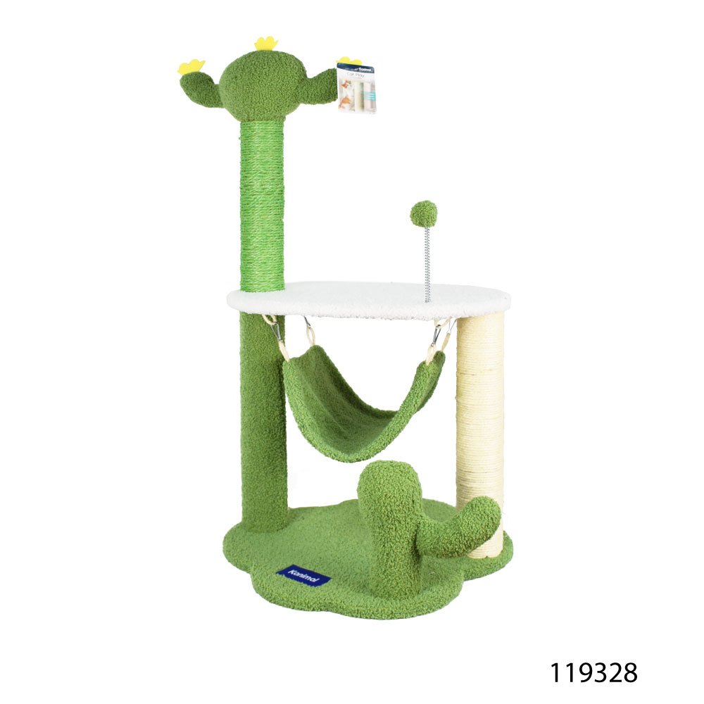 Kanimal Cat Condo Toy ของเล่นแมว คอนโดแมว  รุ่นกระบองเพชร  สำหรับแมวทุกวัย Size L ขนาด 45x45x90 ซม.