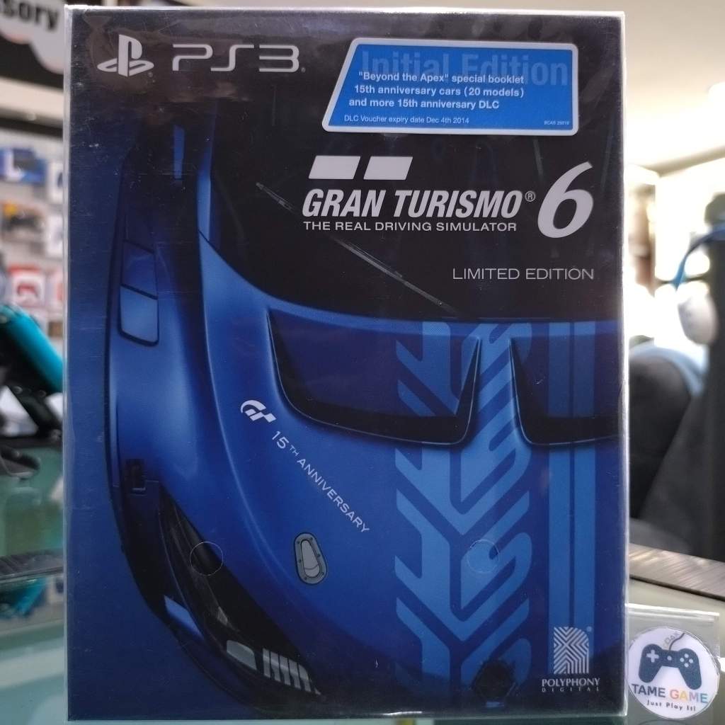 (ภาษาอังกฤษ) มือ1 PS3 Gran Turismo 6 Limited Edition แผ่นPS3 เกมPS3 (Gran Turismo 6 15th Anniversary only on playstation