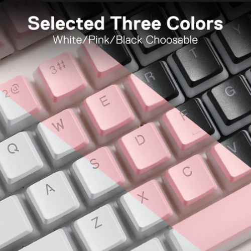 Redragon  Pudding Keycaps, 104 Keys Standard Doubleshot PBT Keycap Set