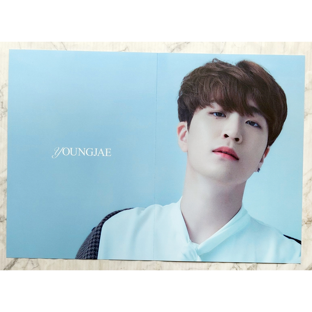 Folded Poster ยองแจ จาก CD อัลบั้ม GOT7 - Breath of Love: Last Piece Album ของแท้ พร้อมส่ง Kpop Youngjae โปสเตอร์ พับ