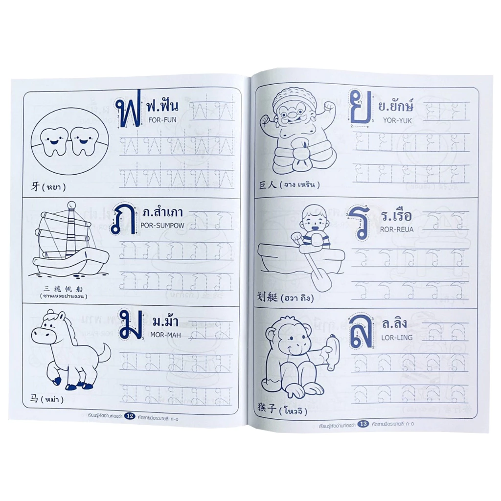 changkid เตรียมพร้อม คัดลายมือ หัดเขียน กขค abc ตัวเลข สัตว์ สี หนังสือฝึกอ่าน ลดล้างสต๊อค thumbnail 3