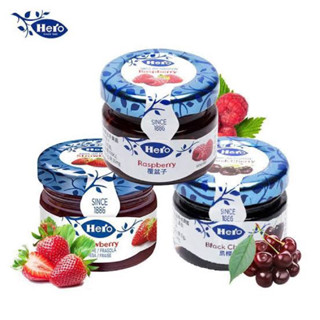 Hero jam 28g. fl ฮีโร่ แยมผลไม้ พกพา เล็ก สตอเบอรี่ / ส้ม / …