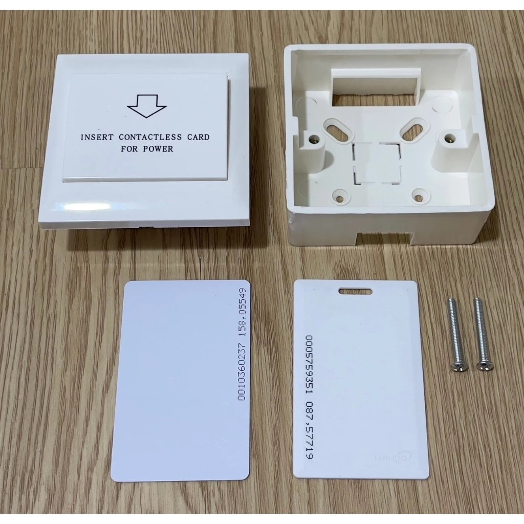 สวิทซ์ประหยัดไฟ สำหรับ โรงแรม ห้องพักรายวัน (ใช้บัตรคีย์การ์ด ID 125 KHz และ T557 125 KHz)