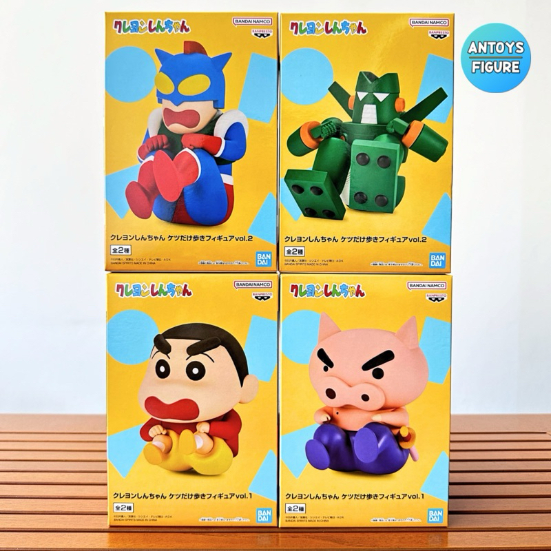 [12.12 SALE] ฟิกเกอร์ ของแท้ (Lot ) Crayon Shin-Chan Shinnosuke Nohara / Buriburi Zaemon / Action Kamen / Kantam Robo