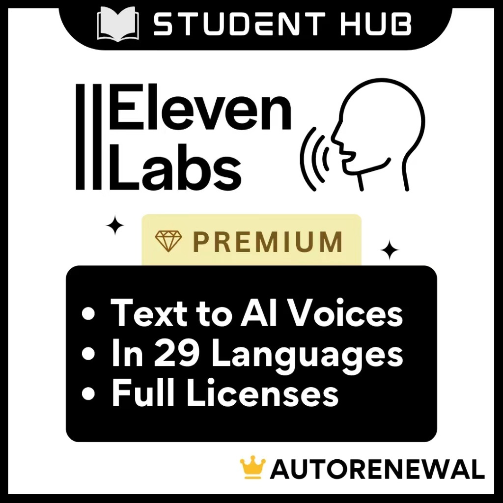 [BESTECH]ElevenLabs Premium AI Voice Generator&Text to Speech high-quality spoken audio in any voice