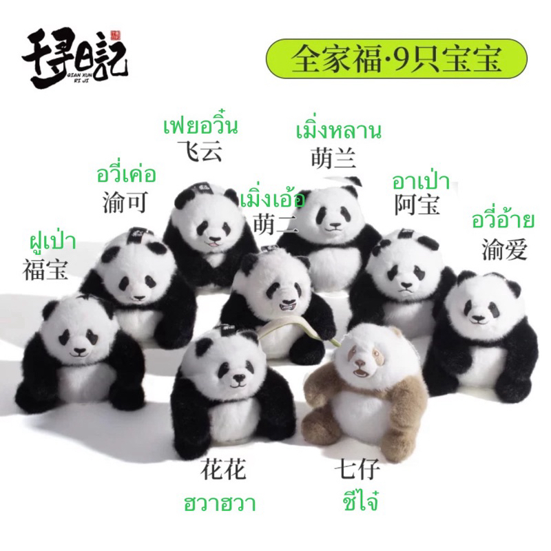 {Pre} พวงกุญแจหมีแพนด้า  ขนาด 12cm