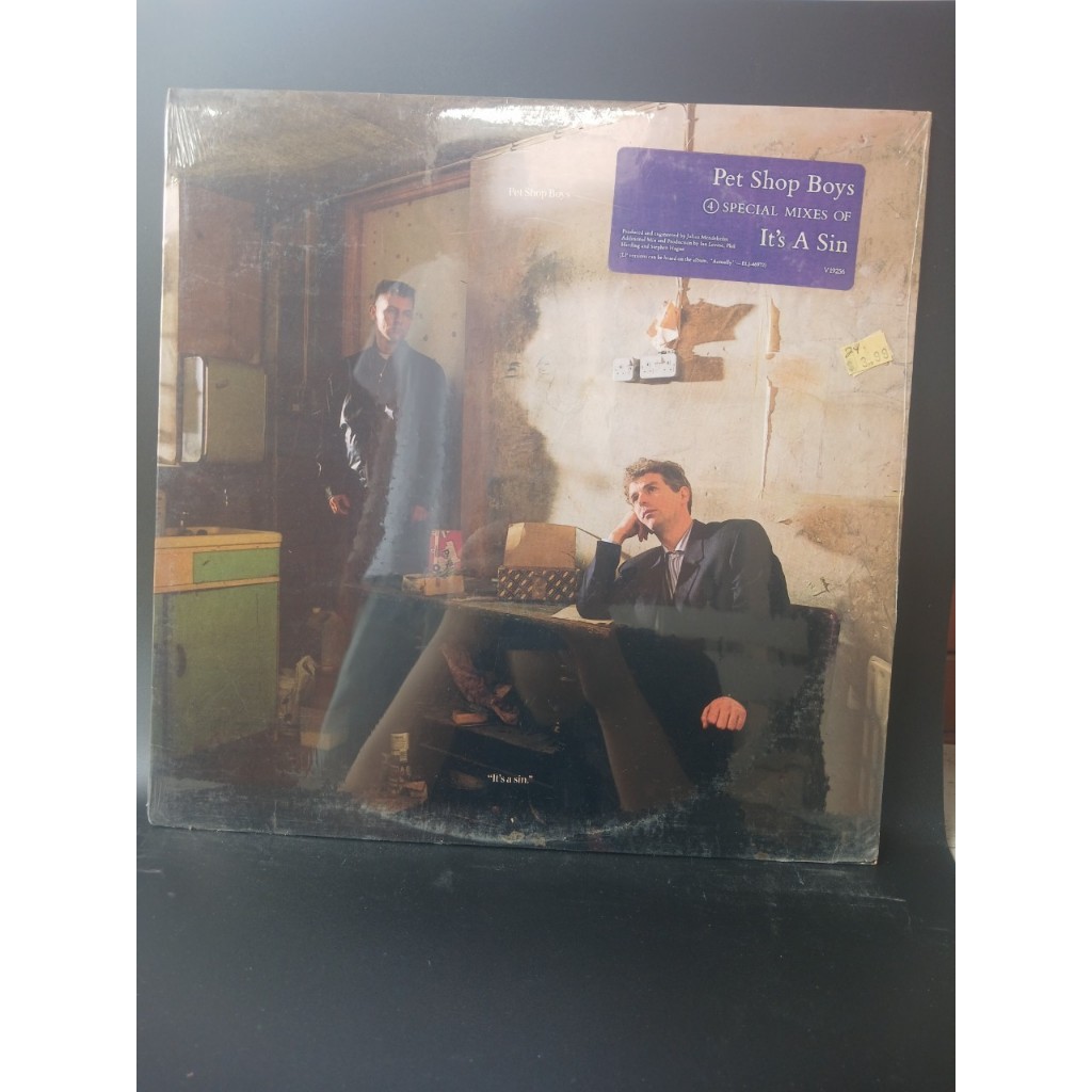 แผ่นซิงเกิ้ล 12 นิ้ว Pet Shop Boy Special Mixes of It's A Sin (Sealed)