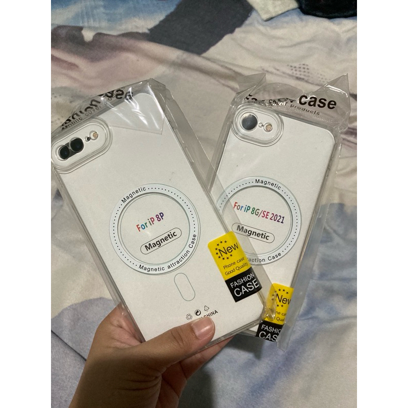sale!!!เคสใสขอบนิ่มกันกระแทกมีแม่เหล็กไอโฟนรุ่นไอ7+/8+,7/8/se