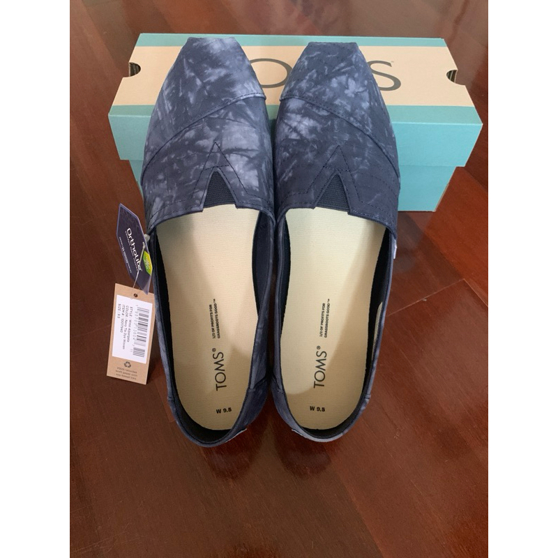 ของแท้จากอเมริกา TOMS Womens Alpargata Slip On Flats Casual สีน้ำเงิน รองเท้าลำลองผู้หญิงสลิปออน เบอ