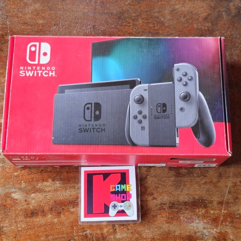 (CFW Atmosphere) Nintendo Switch v2 กล่องแดง Gray สีเทา มือสอง(USED) เครื่องเล่นเกมส์พกพา#2