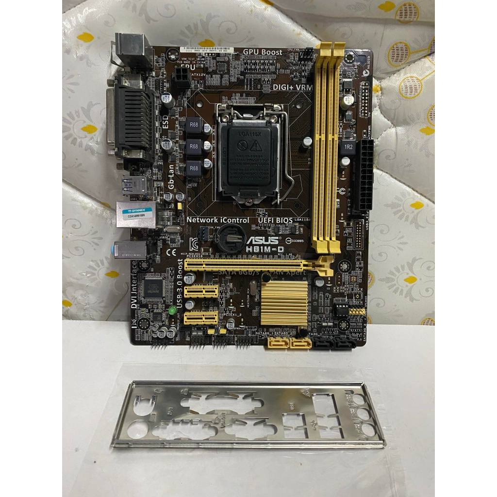 MAINBOARD เมนบอร์ด ASUS H81M-D รองรับ CPU I3 I5 I7 GEN4 เจน 4 LGA 1150