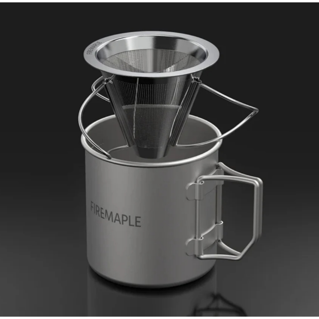 Fire Maple Antarcti Foldable Coffee Filter ที่ดริป ที่กรอง กาแฟ สแตนเลส น้ำหนักเบา พร้อมถุงเก็บ by Jeep Camping