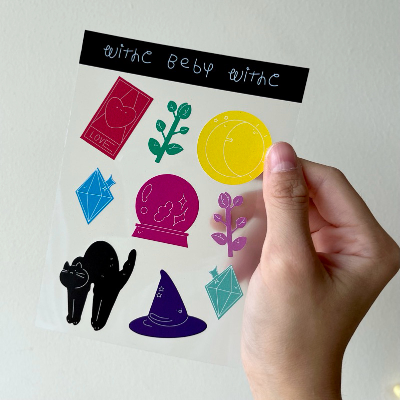 สติกเกอร์ witch baby witch