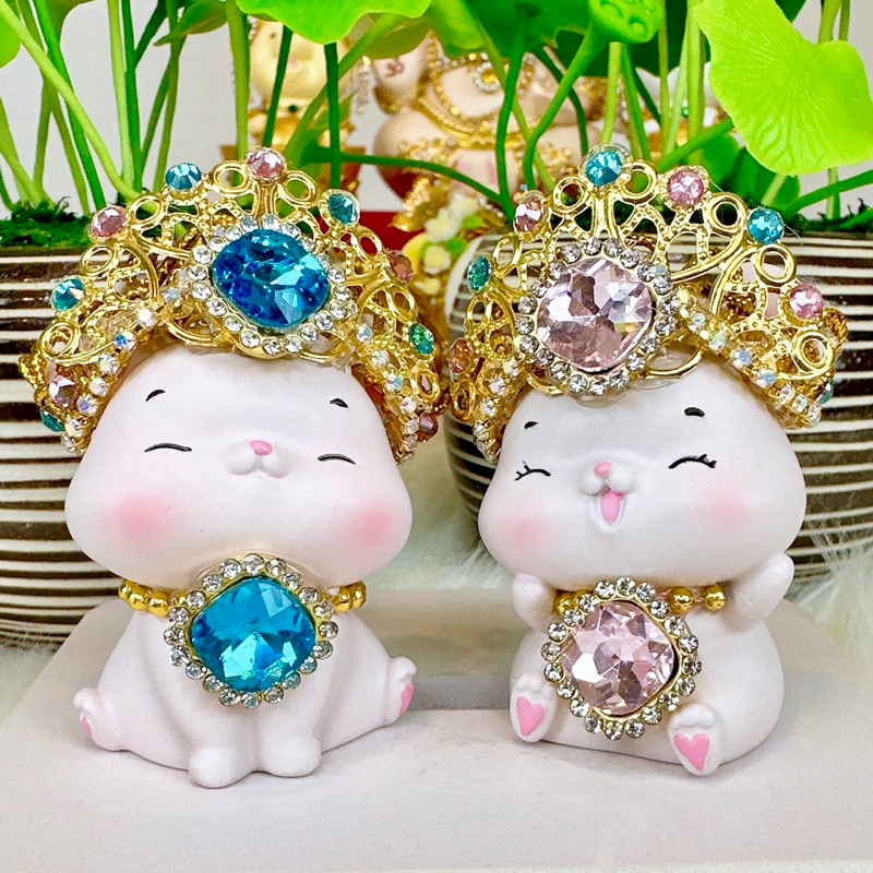 หนูมุสิกะถวายพระพิฆเนศ รุ่นประสิทธิ์พรรวยล้น ขนาดกลาง🩵🩷